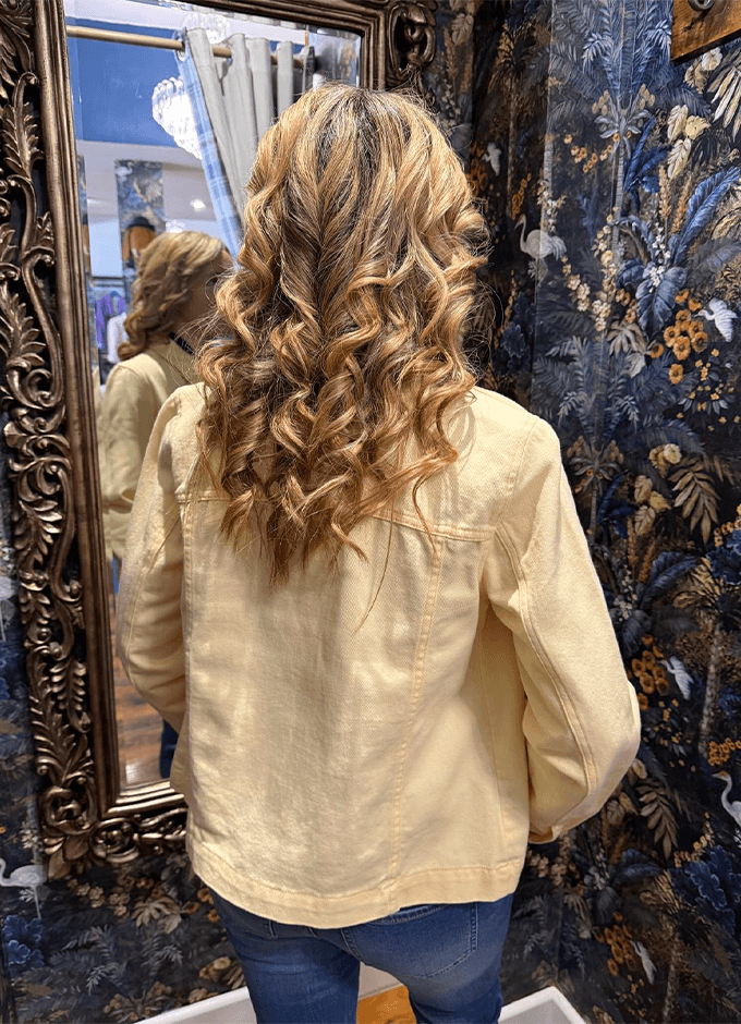 Marlow Light Yellow Denim Jacket