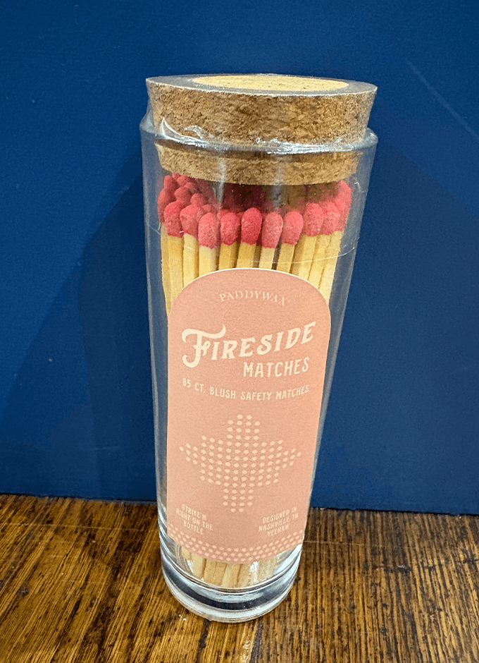 Fireside Saftey Matches | Blush Pink Tip