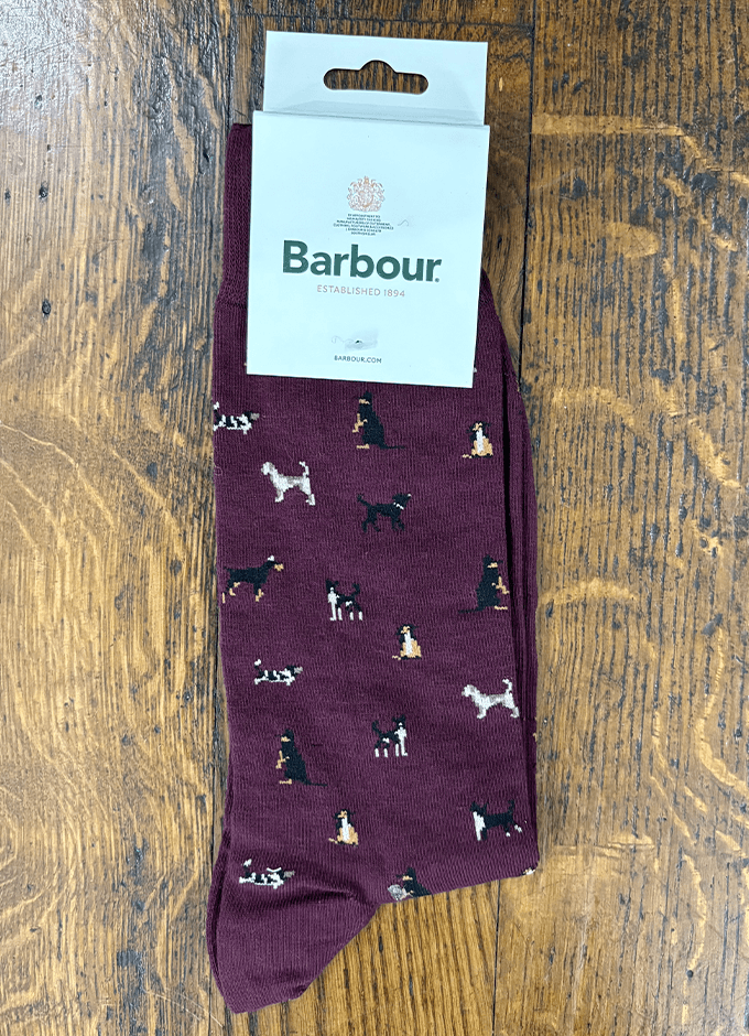 Mavin Dog Socks | Bordeaux