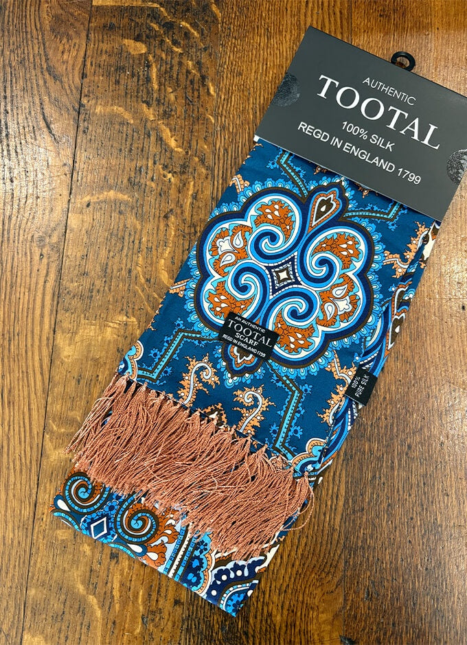 Tootal Silk Scarf | Medalion Ocean