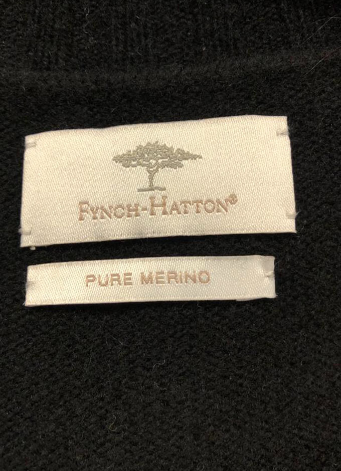 Ladies Pure Merino Button Cardigan | Black
