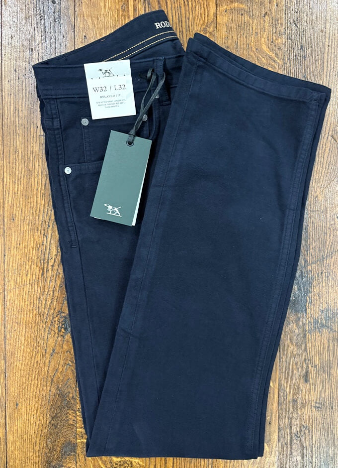 Barters Relaxed Fit Moleskin | Navy