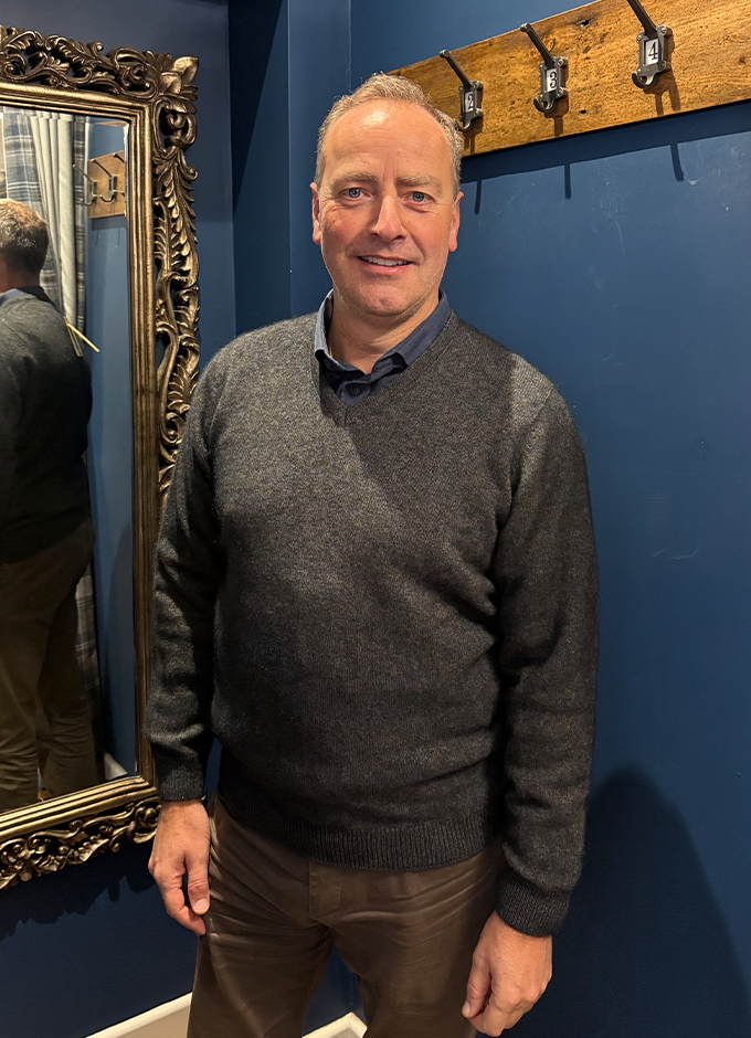 Possum Wool Cambridge Crew Tubular Jumper | Moraine