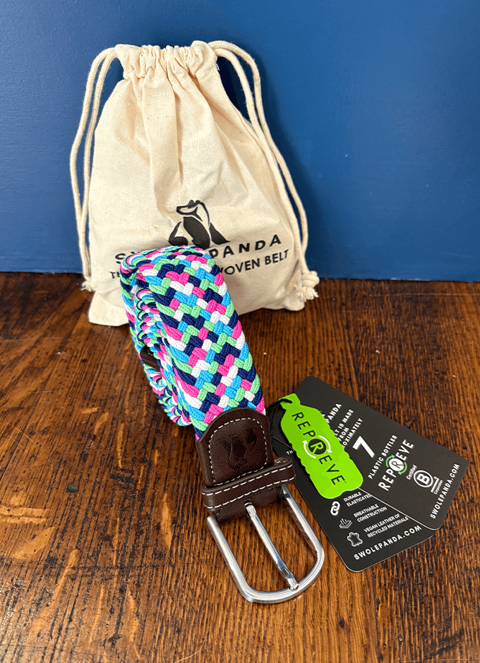 Swole Panda | Bright Multi Zig Zag Belt