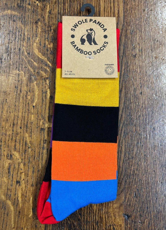 Swole Panda | Multi Block Stripe Socks