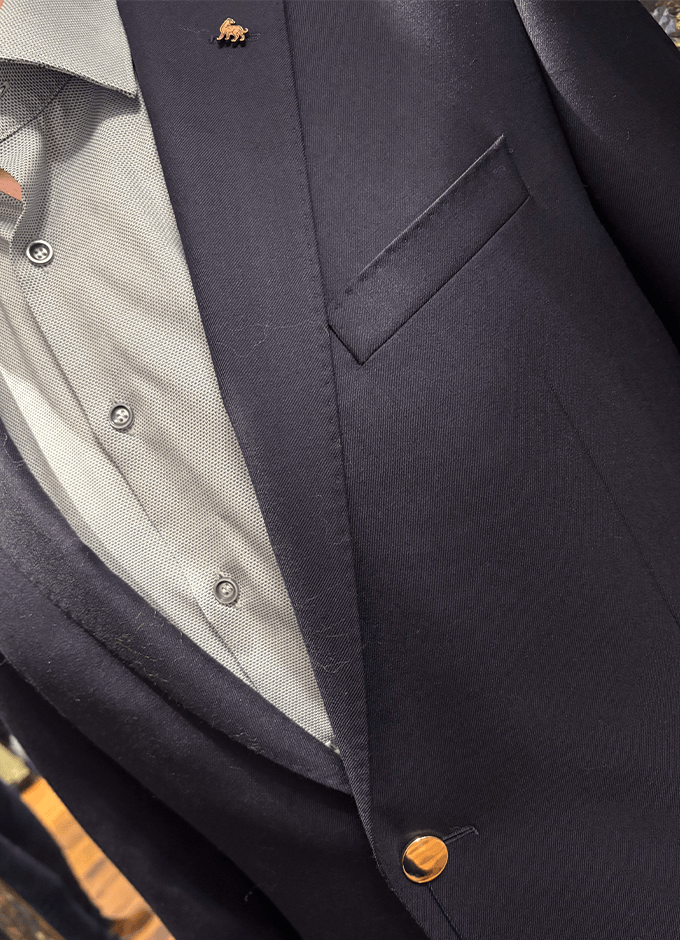 Single Breasted Blazer | Navy