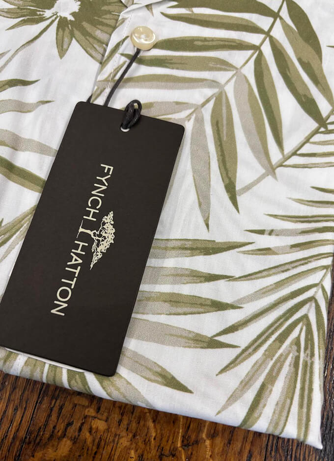 Beach Shirt with Floral Print | Sand