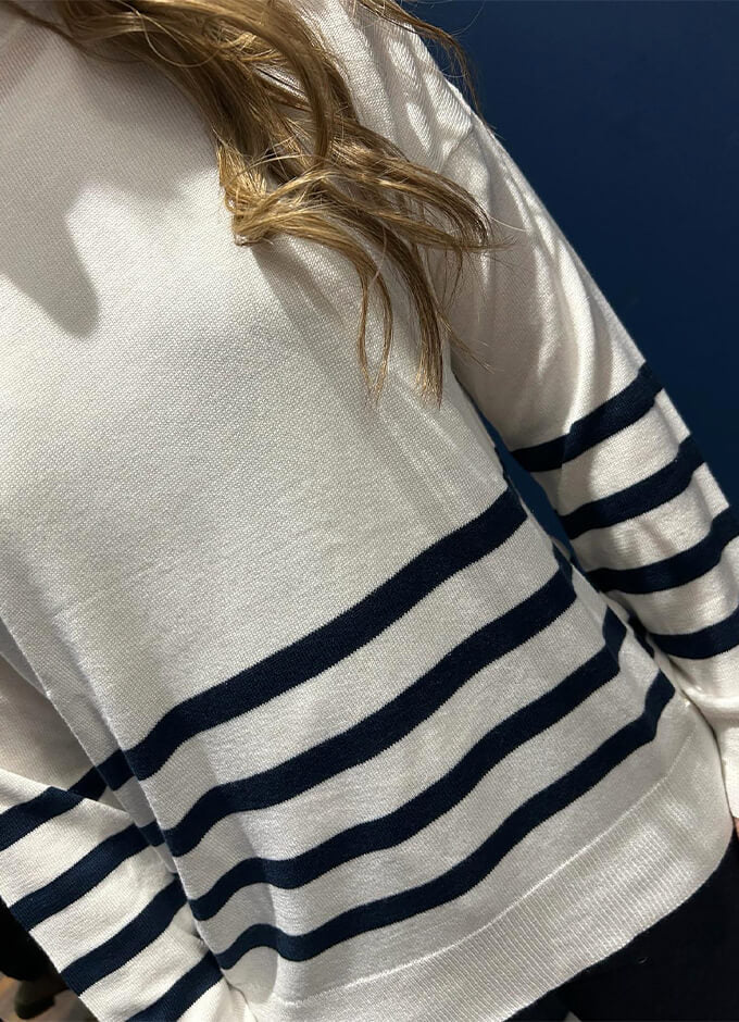 Ladies Peterswell Sweater | White