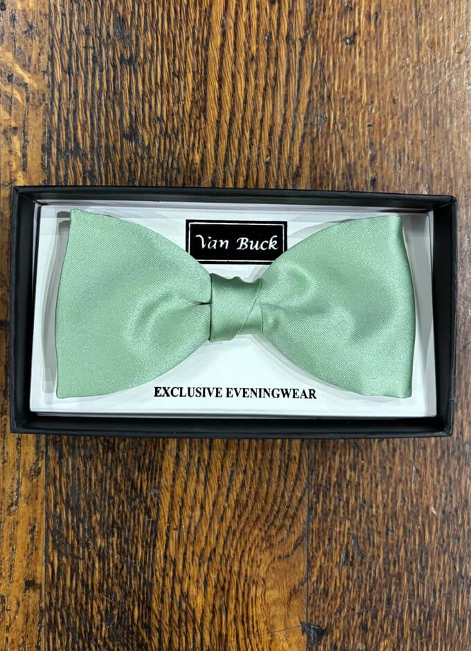 Bow Tie | Pistachio Sage Satin