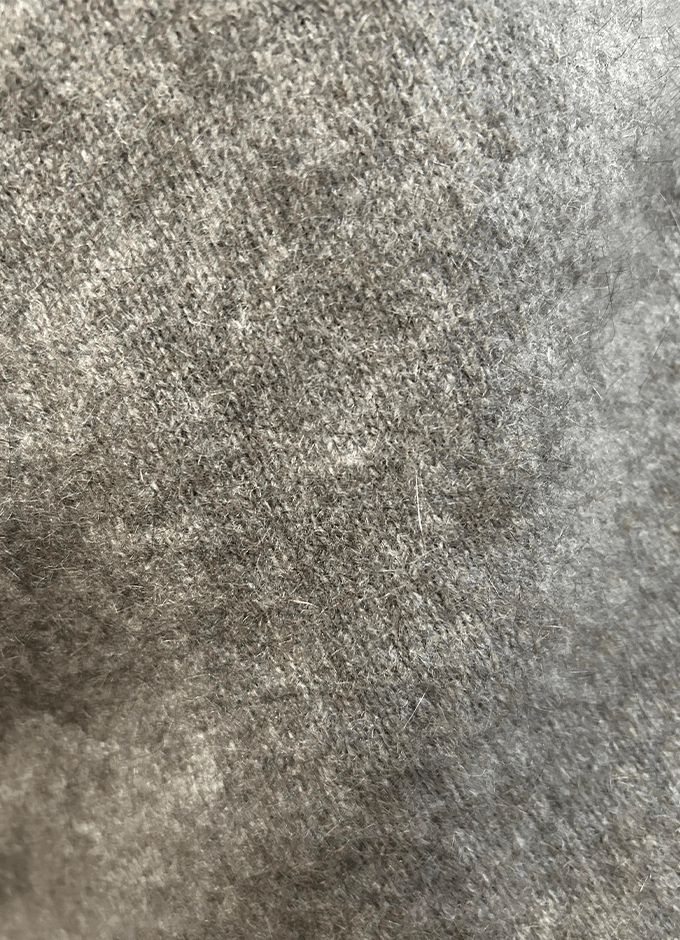 Ladies Possum Wool Polo Neck | Shale