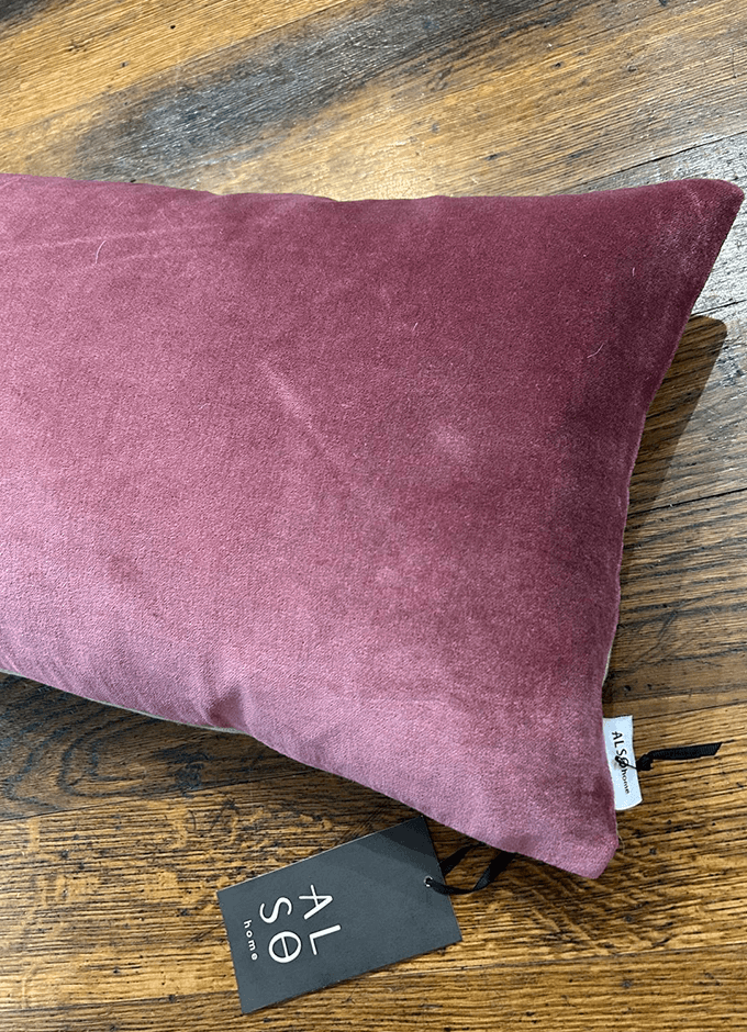 Misi Velvet Cushion 30X50cm | Pomegranate
