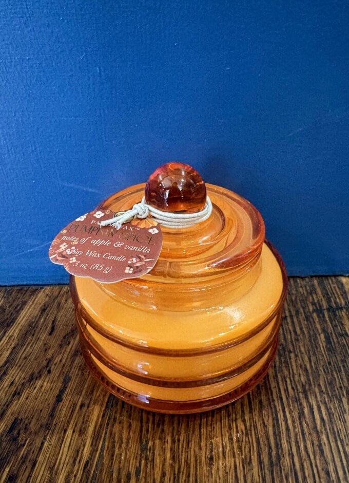 Beam 3oz/85g Glass Candle Orange |Pumpkin Spice