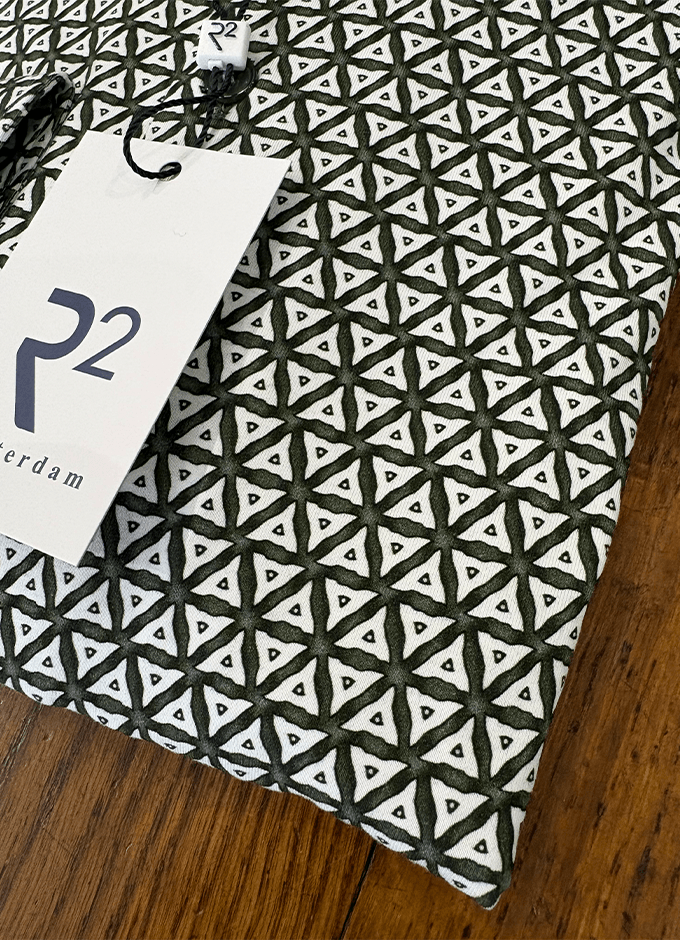 Geometric Print Shirt | Green