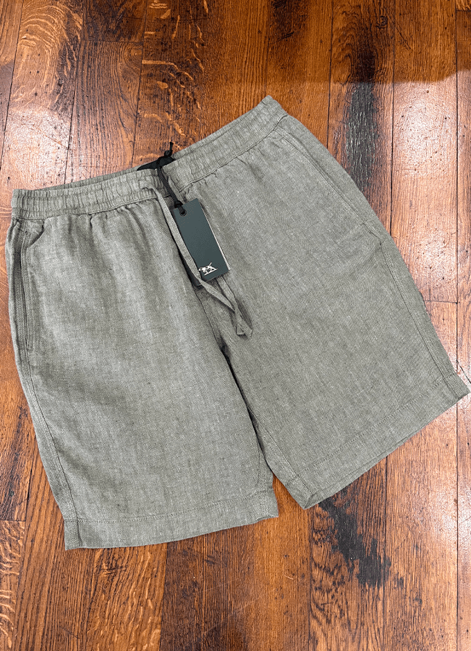 Linen 9" Resort Shorts | Kelp
