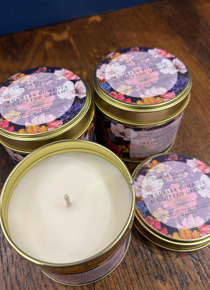 Rhubarb Compote & Clotted Cream | Candle