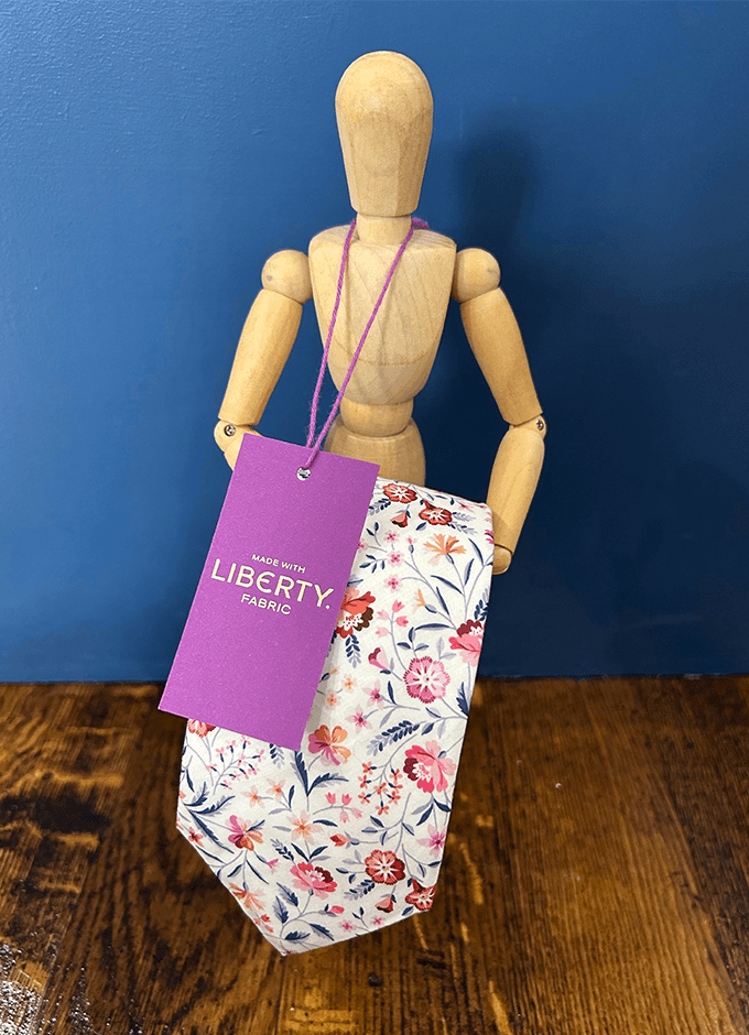 Tie | Robyn Emily Pink | Made with Liberty Fabric