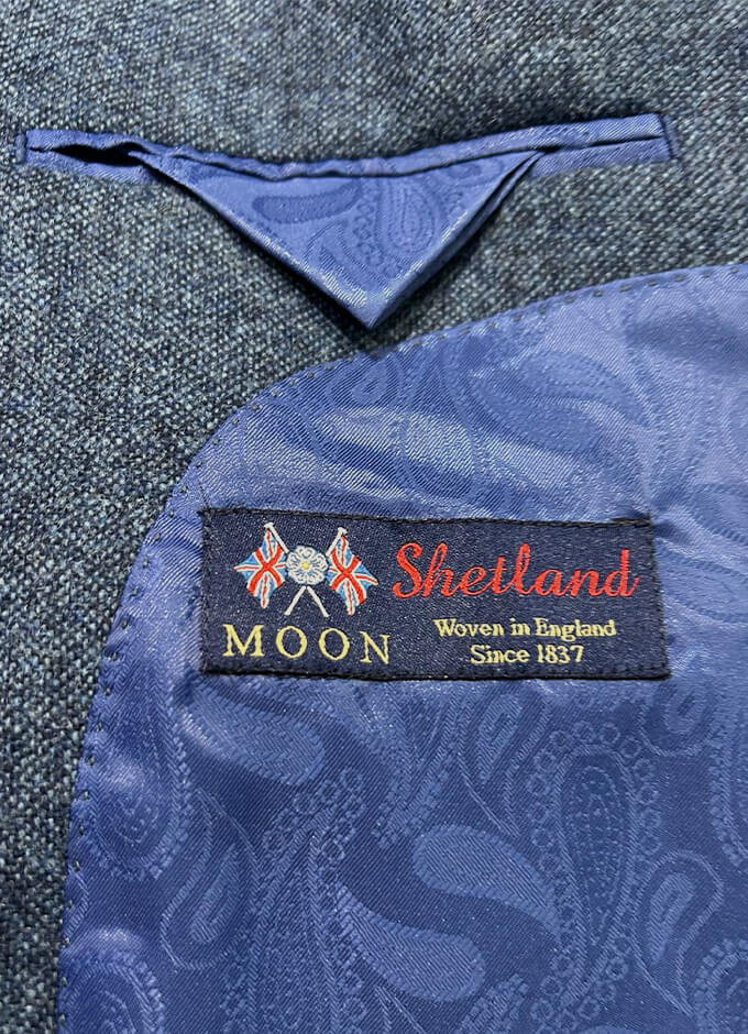 Salt n Pepper Moon Tweed Jacket | Navy