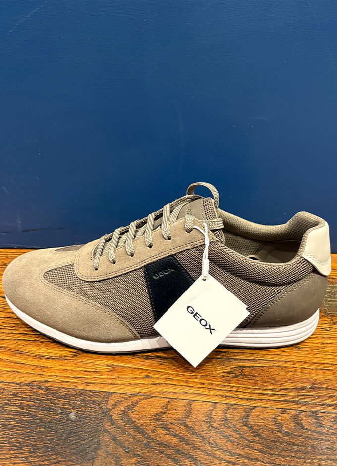 Geox | Arthien Low Top Sneaker | Dove Grey/Black