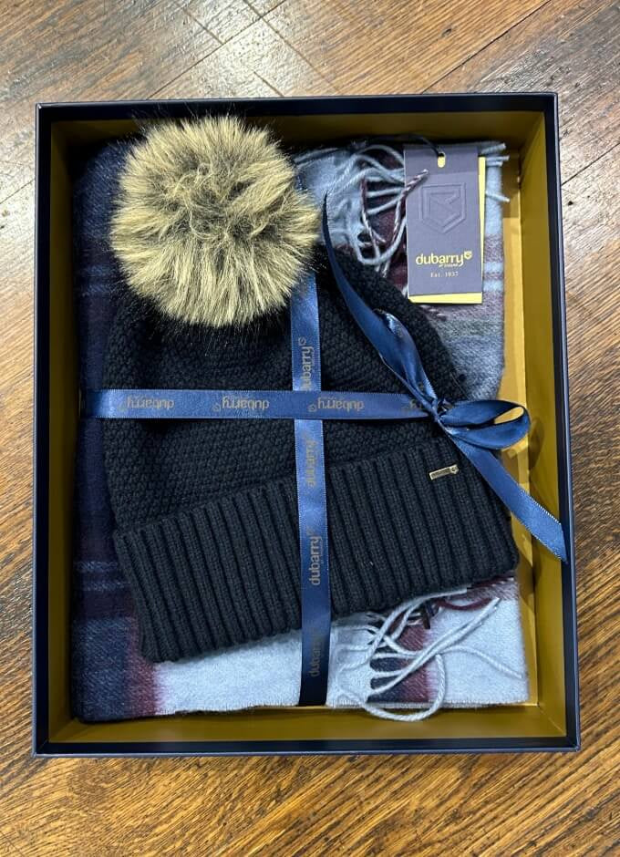 Newbawn Hat And Scarf Gift Set | Navy