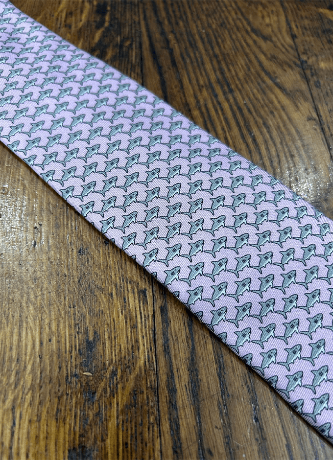 Tie | Soho Silk | Pink Shark