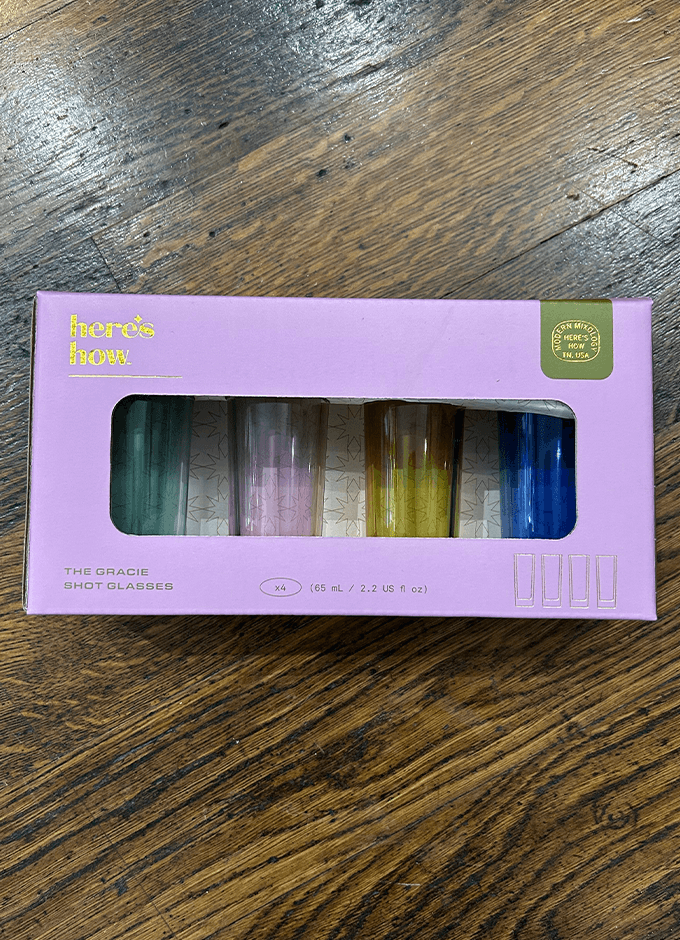 Gracie Shot Glasses x 4