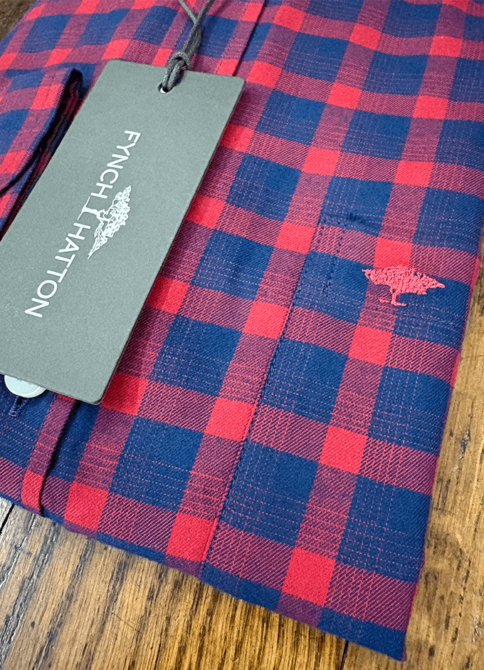 Sienna Check Shirt | Navy/Red