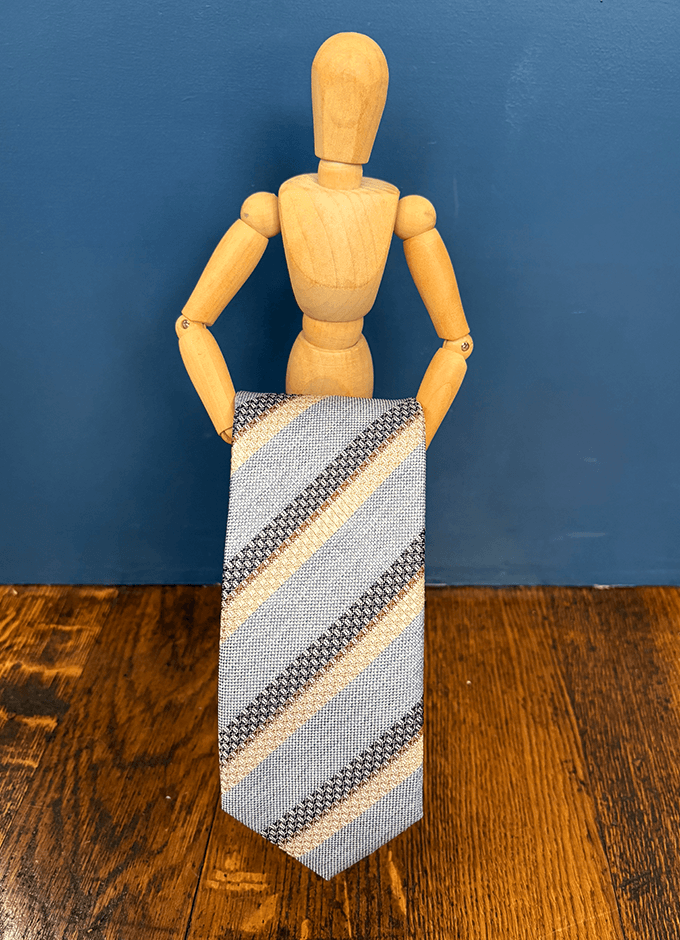 Silk Tie | Sky Pastel Stripe