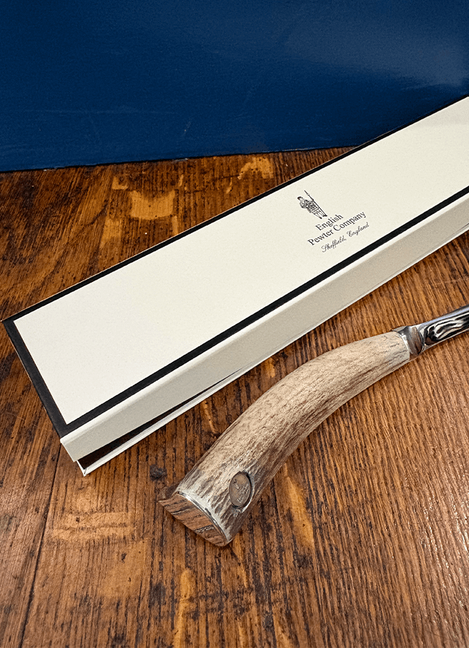 English Pewter | Letter Opener Stag Horn Handle