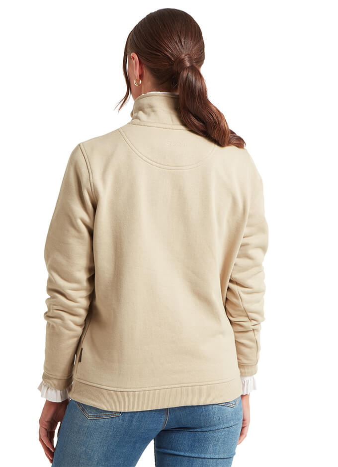 St Issey Quarter Zip Sweatshirt | Coblestone