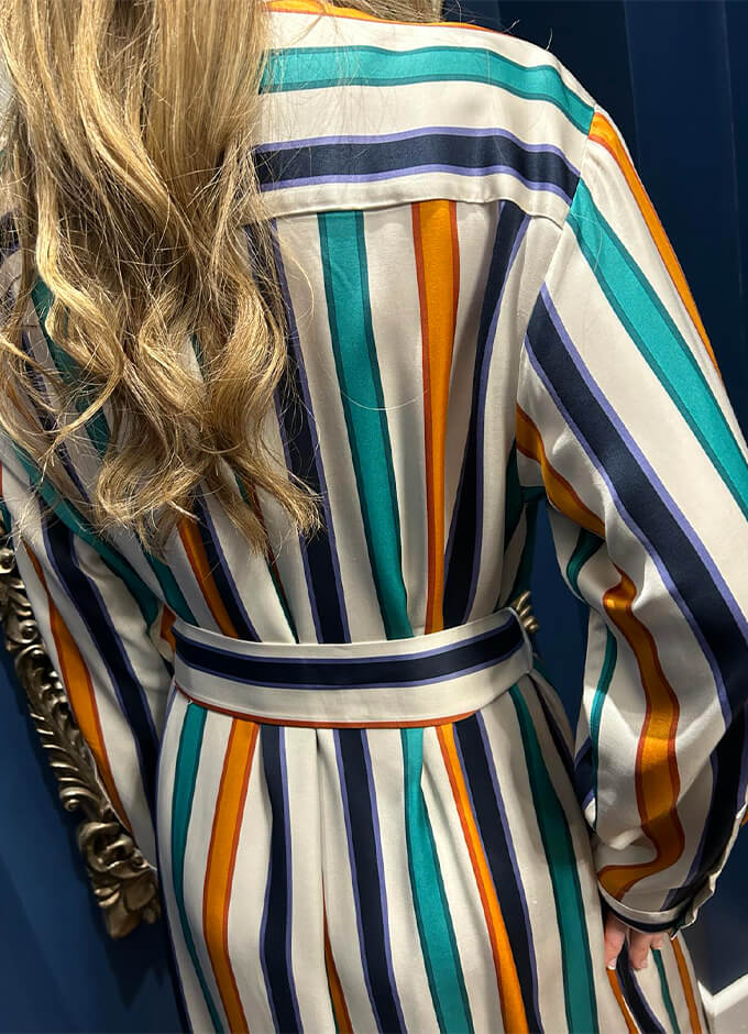 Ladies Stripe Dress | Multi