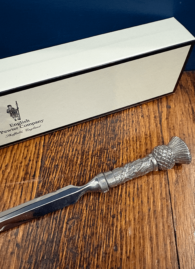 English Pewter | Letter Opener Thistle