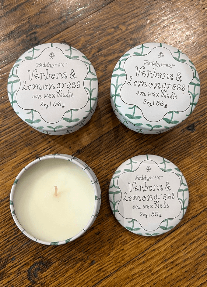 Tulip 2oz/56g Printed Tin Candle | Verbena & Lemongrass