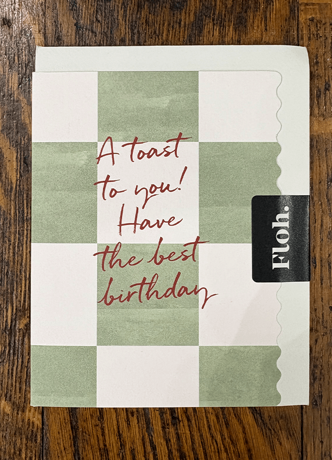 A Toast to You | Green | Happy Hour | Card