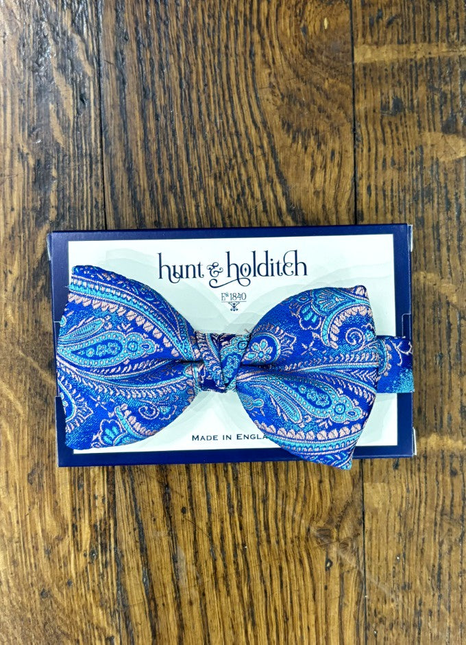 Pre Tied Dorchester Bow Tie | Royal/Turquoise/Pink