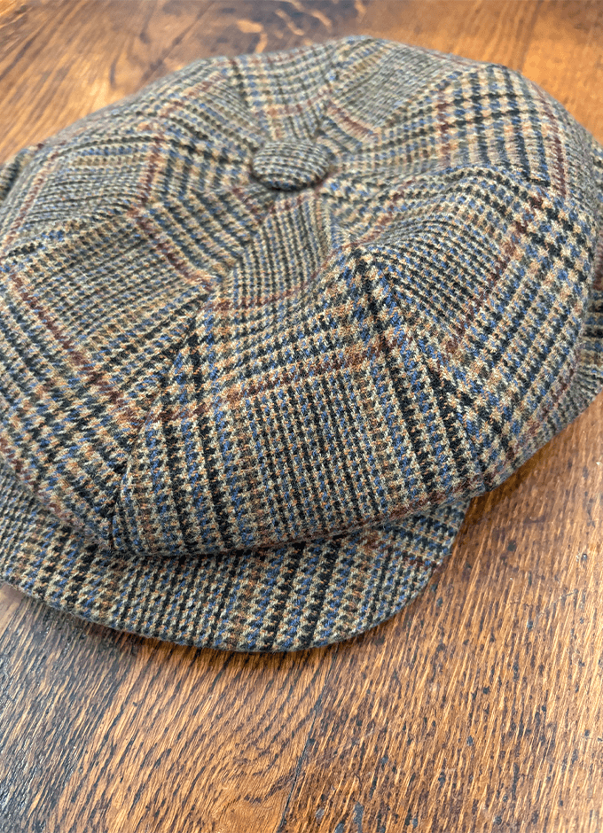 Harrogate Brown Check Baker Boy Cap