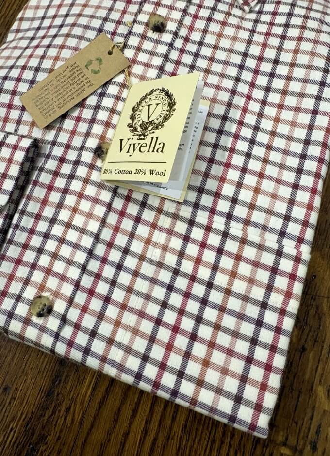 Check Shirt 80/20 | Burgundy Tattersall