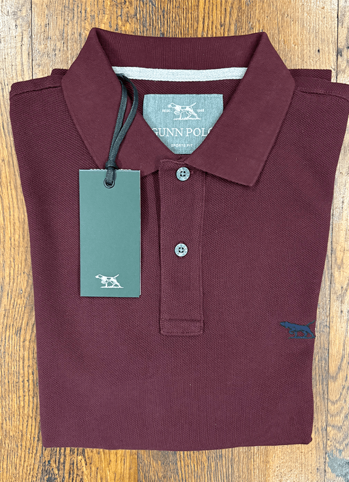 Gunn L/S Polo | Black Fig