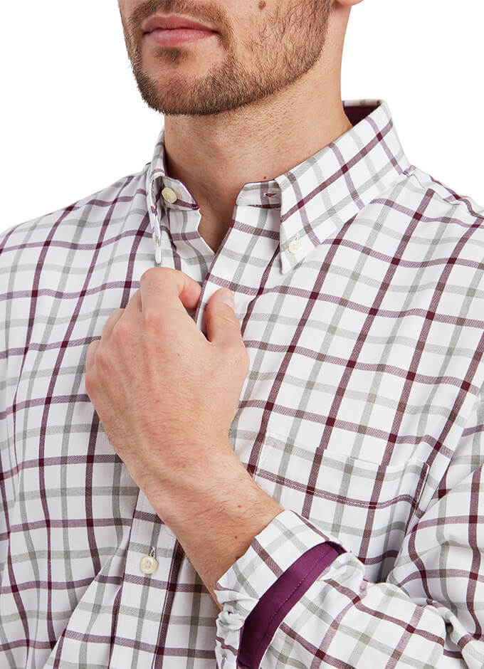 Brancaster Classic Shirt | Wine check