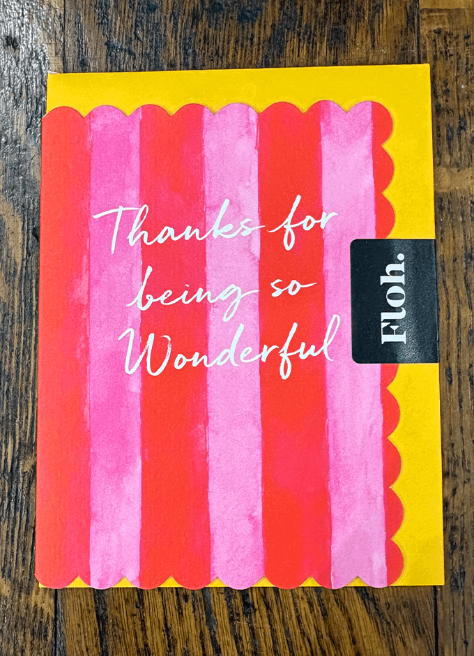 Thanks For Being So Wonderful | Red | Picky Bits | Card