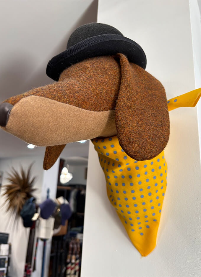 Yellow & Blue Spot Bandana