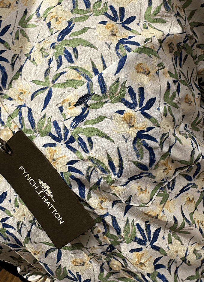 Flower Print Shirt | Pale Yellow