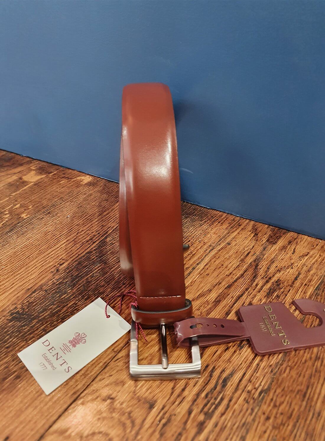 Tan Leather Dress Belt
