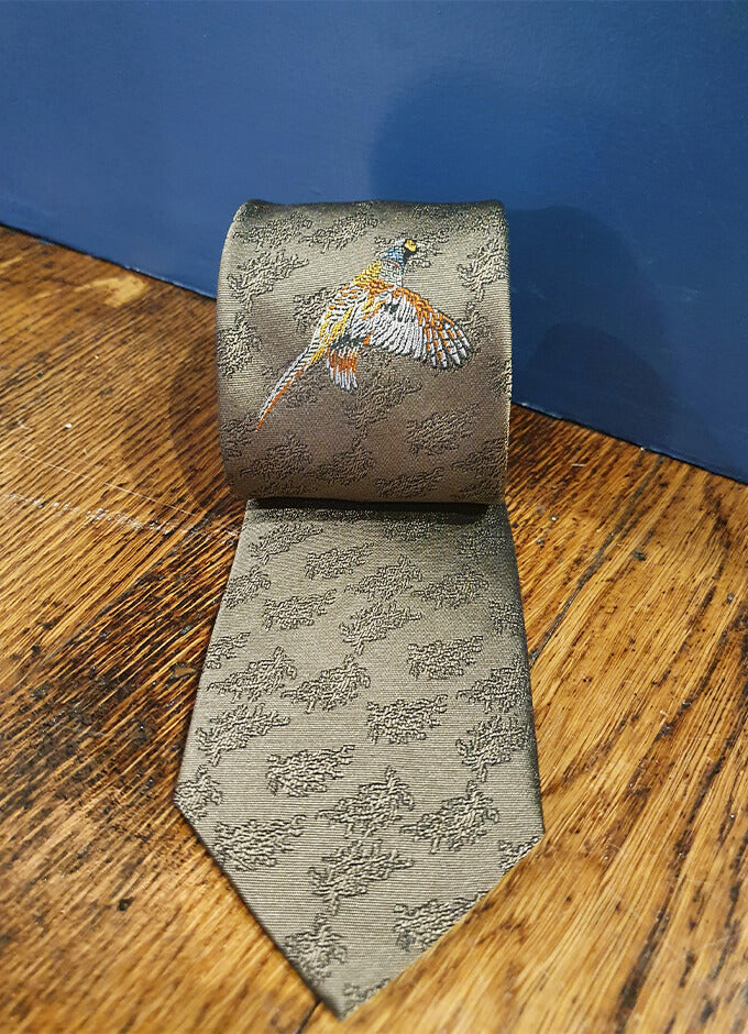 Country Silk Tie | Pheasant Brown