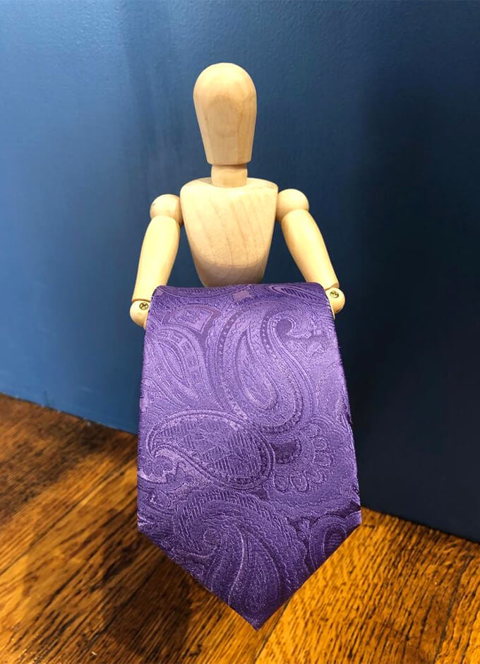 Paisley Silk Tie | Purple