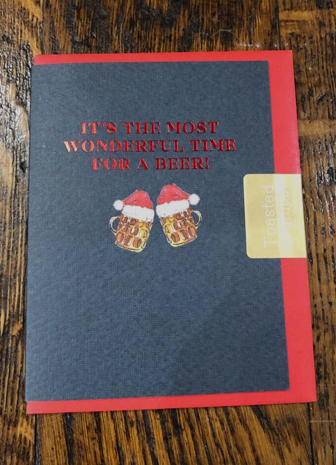 It's The Most Wonderful Time For a Beer! | Christmas Card