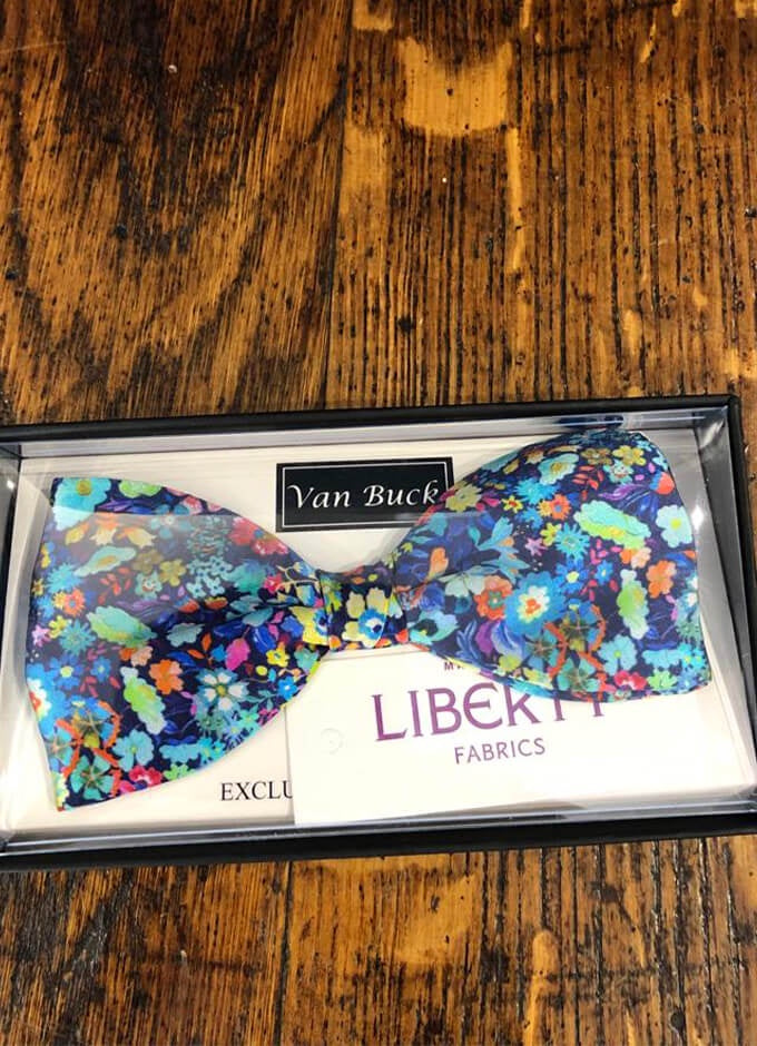 Silk Pre-Tied Bow | Classic Garden | Made with Liberty Fabric