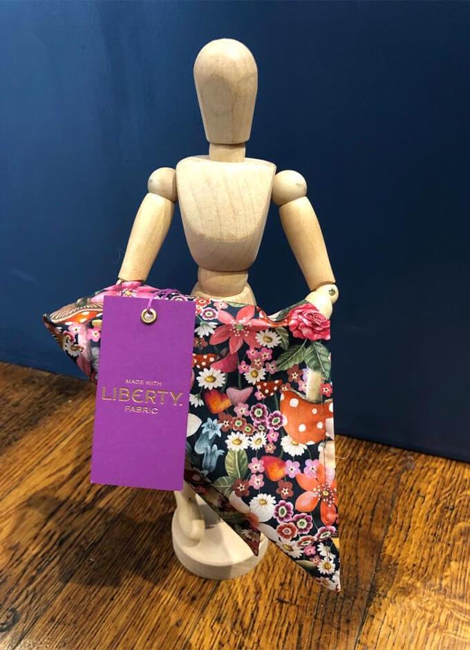 Pocket Square | Curious Land Pink | Made with Liberty Fabric