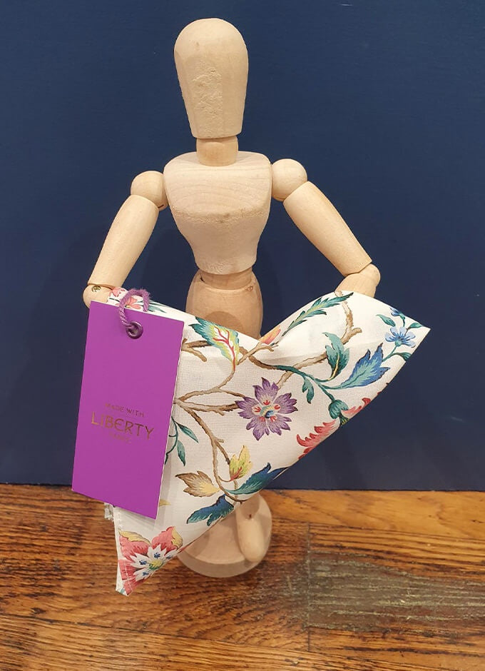 Pocket Square | Eva Belle Teal | Made with Liberty Fabric