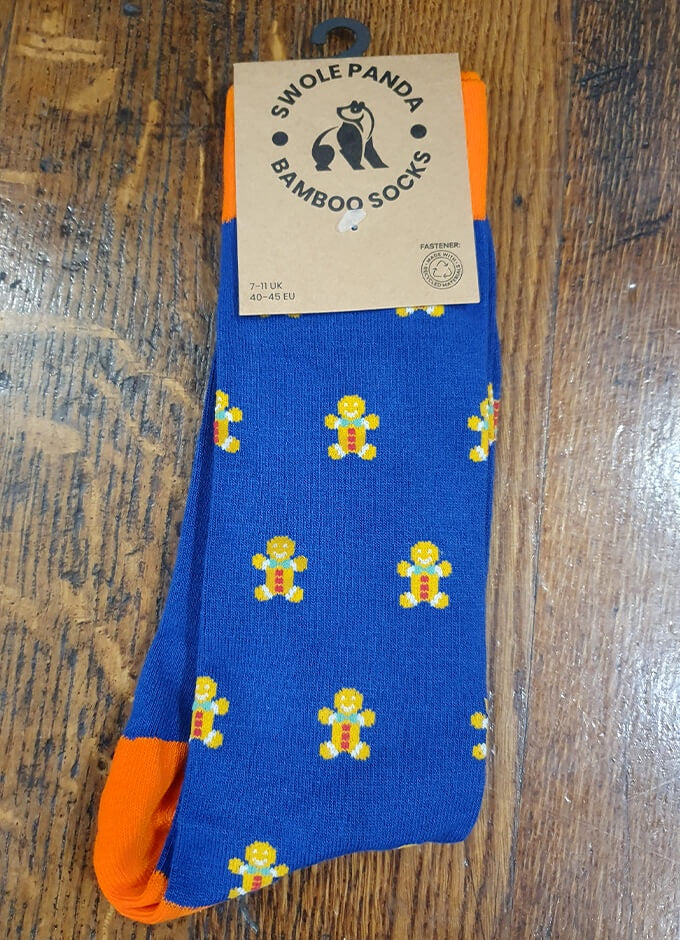 Swole Panda | Gingerbread Man Socks