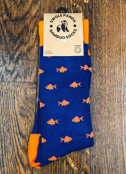 Swole Panda | Gold Fish Socks